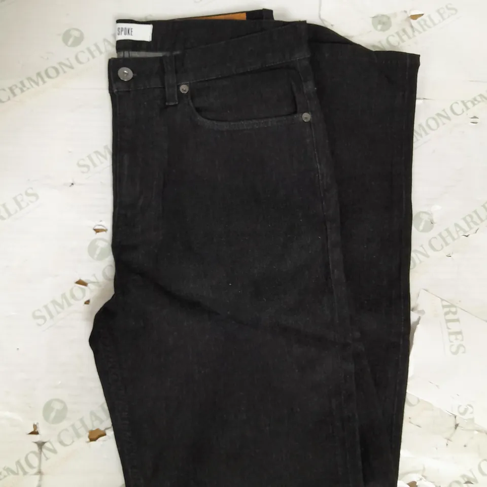 SPOKE JEANS IN BLACK SIZE 32W
