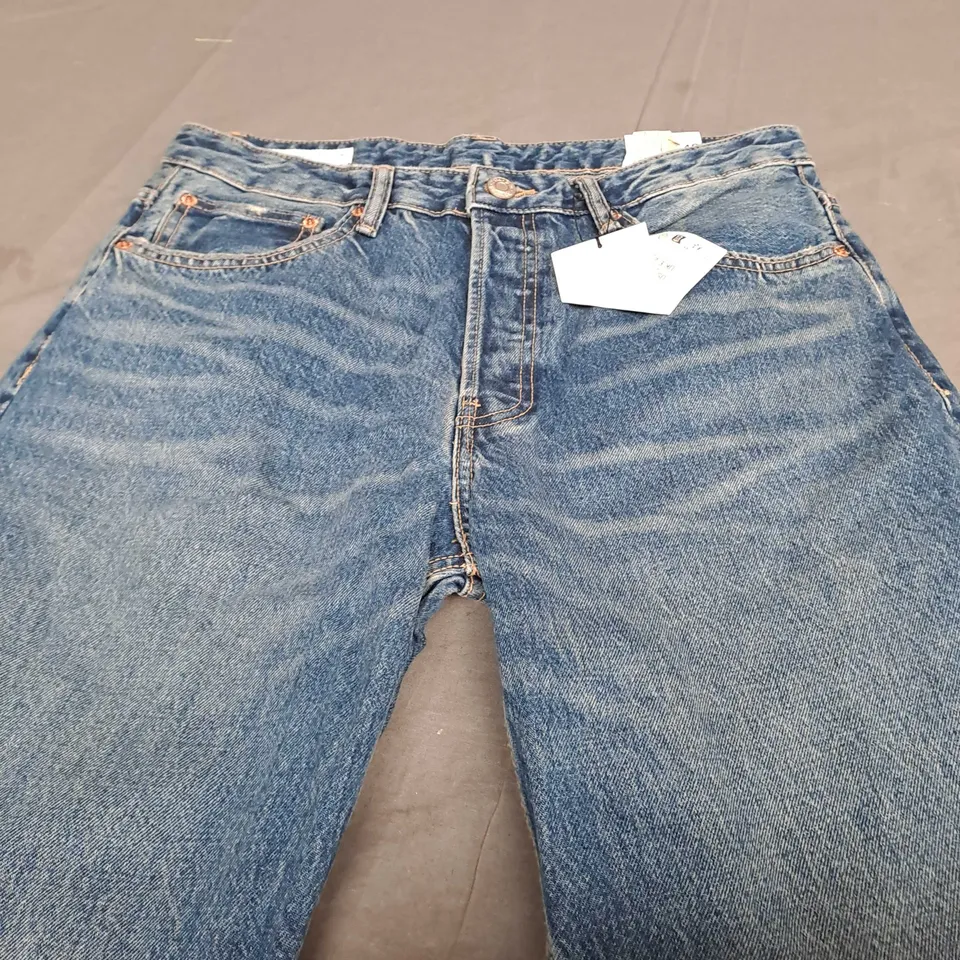 ZARA NEW STRAIGHT FIT DENIM JEANS - EUR 42