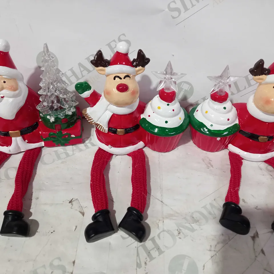 SANTA EXPRESS PRE LIT DANGLY LEG CHARACTERS 