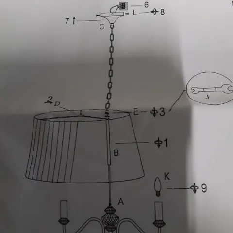 BOXED CEILING LIGHT GREY AND CHROME