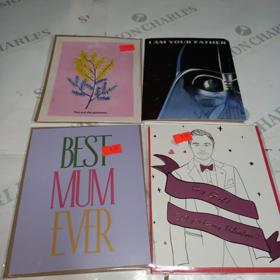 SMALL BOX OF ASSORTED MOTHERS DAY CARDS , BIRTHDAY CARDS , VALENTINES DAY CADS , ETC 