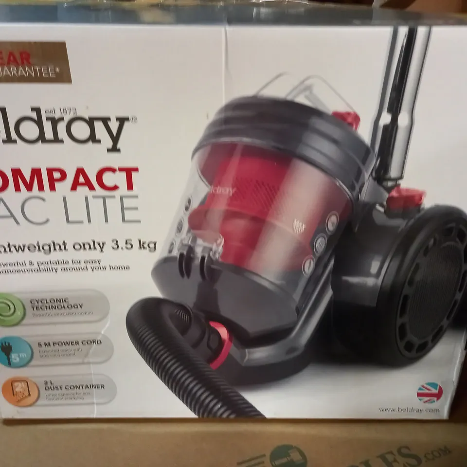 BOXED BELDRAY COMPACT VAC LITE VACUUM CLEANER