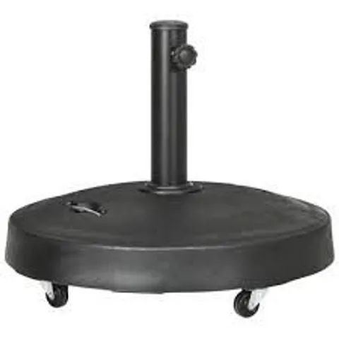 BOXED ARHAB 24KG RESIN FREE STANDING UMBRELLA BASE WITH WHEELS (1 BOX)