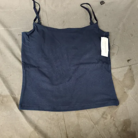 ABERCROMBIE & FITCH WOMEN'S NAVY SLEEVELESS CAMISOLE TOP IN NAVY SIZE LARGE