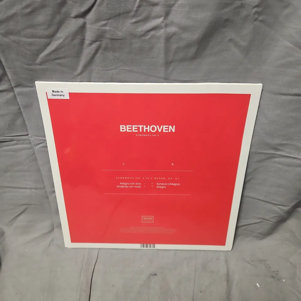 SEALED BEETHOVEN: SYMPHONY NO.5 – THE COLLECTION, LIMITED EDITION RED VINYL (DECCA)