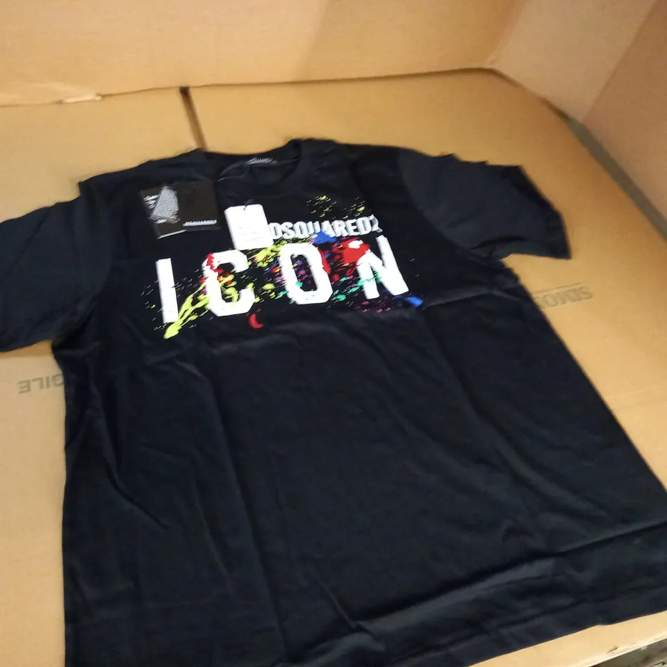 DSQUARED 2 ICON BLACK T-SHIRT - XXL