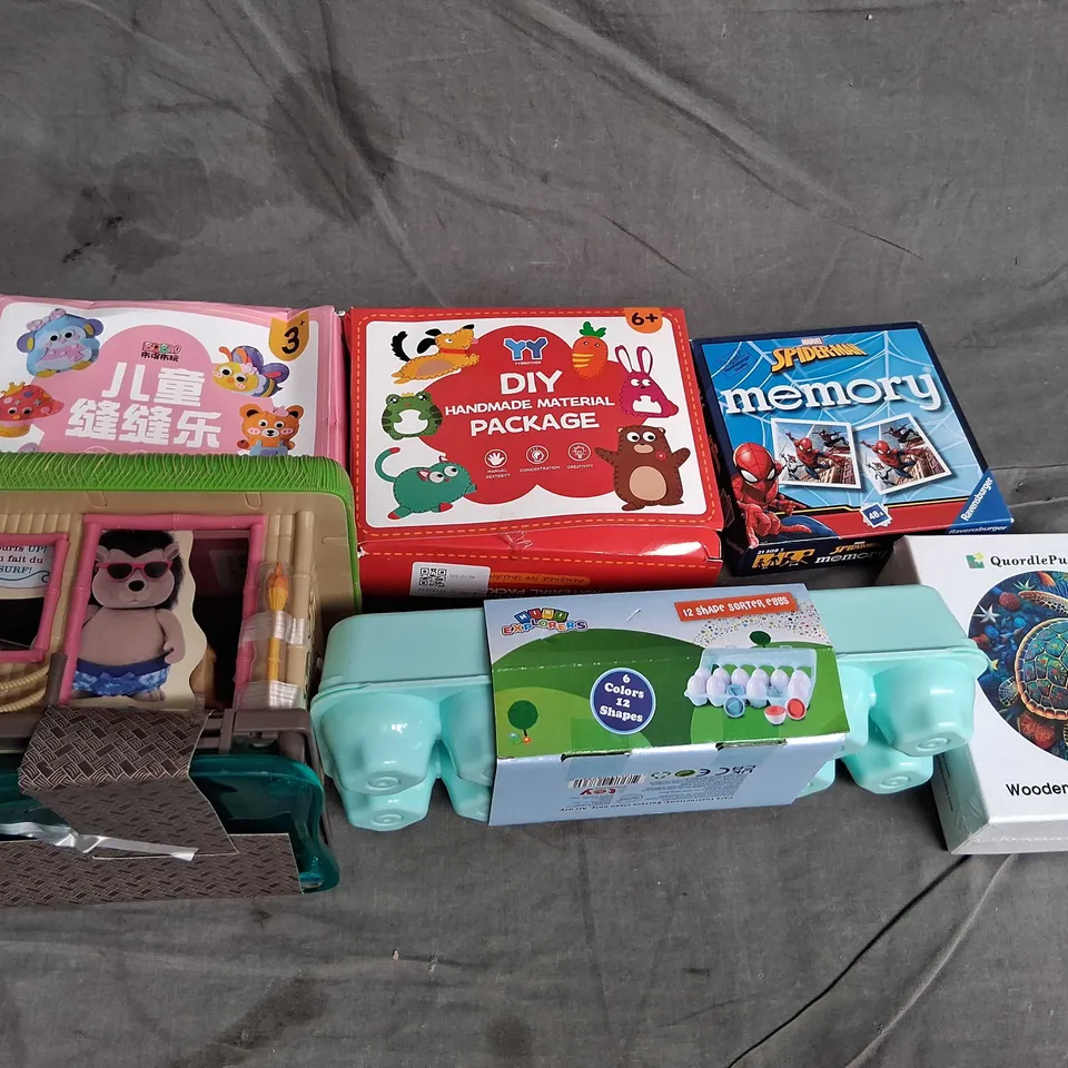 LARGE BOX OF ASSORTED TOYS AND ACCESSORIES