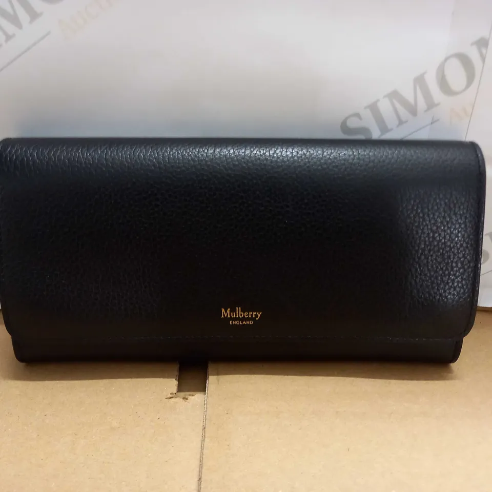 WOMENS MULBERRY LONDON BLACK LEATHER PURSE 