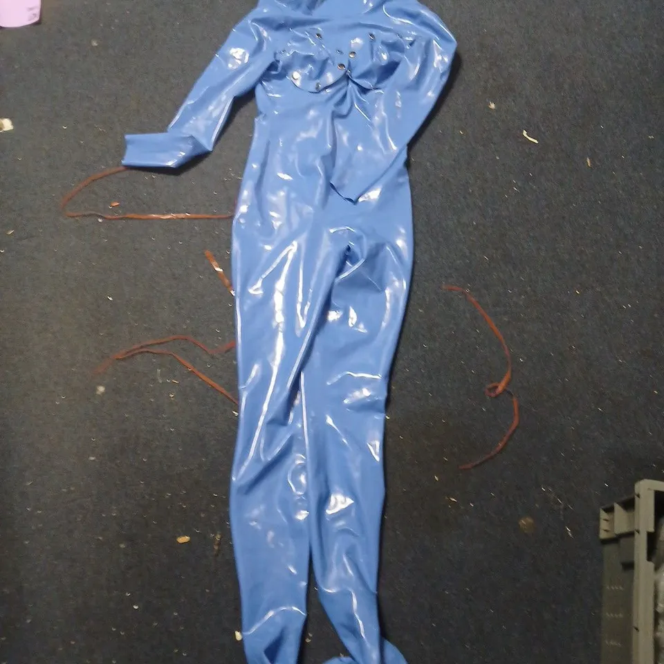 BLUE FULL BODY GIMP SUIT