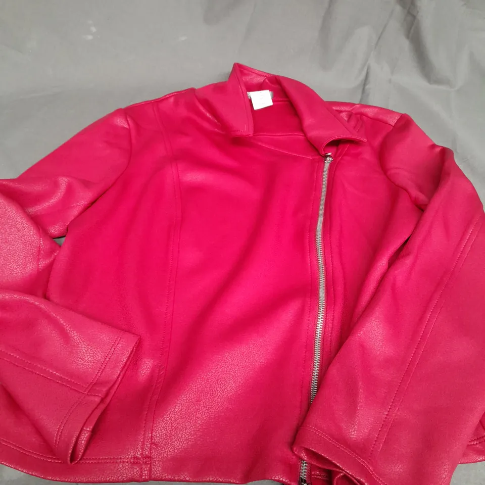 KIM&CO RED ZIP UP JACKET - MEDIUM