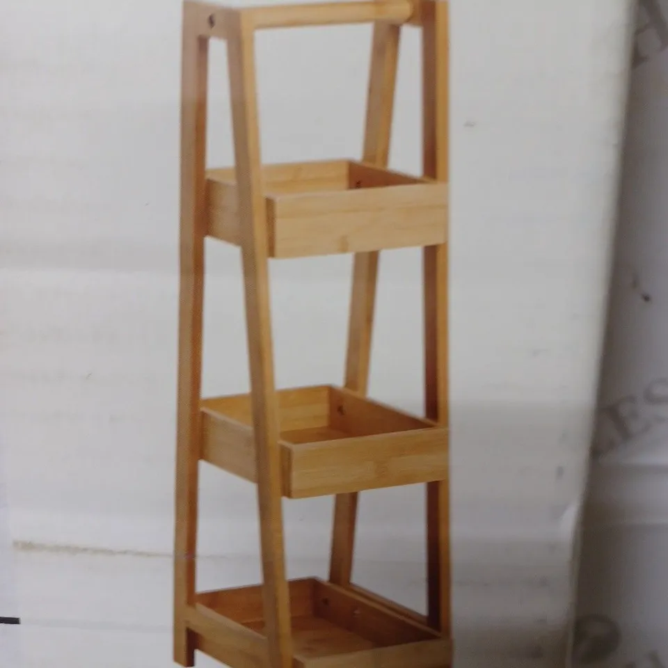 JOHN LEWIS SMALL CADDY BAMBOO THREE SHELVES