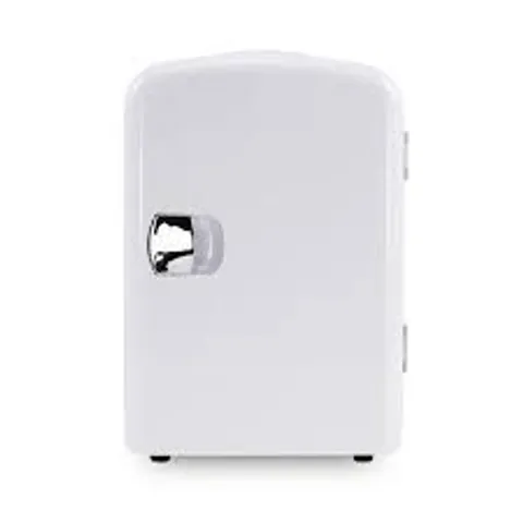 BOXED PORTABLE MINI CAR REFRIGERATOR IN WHITE