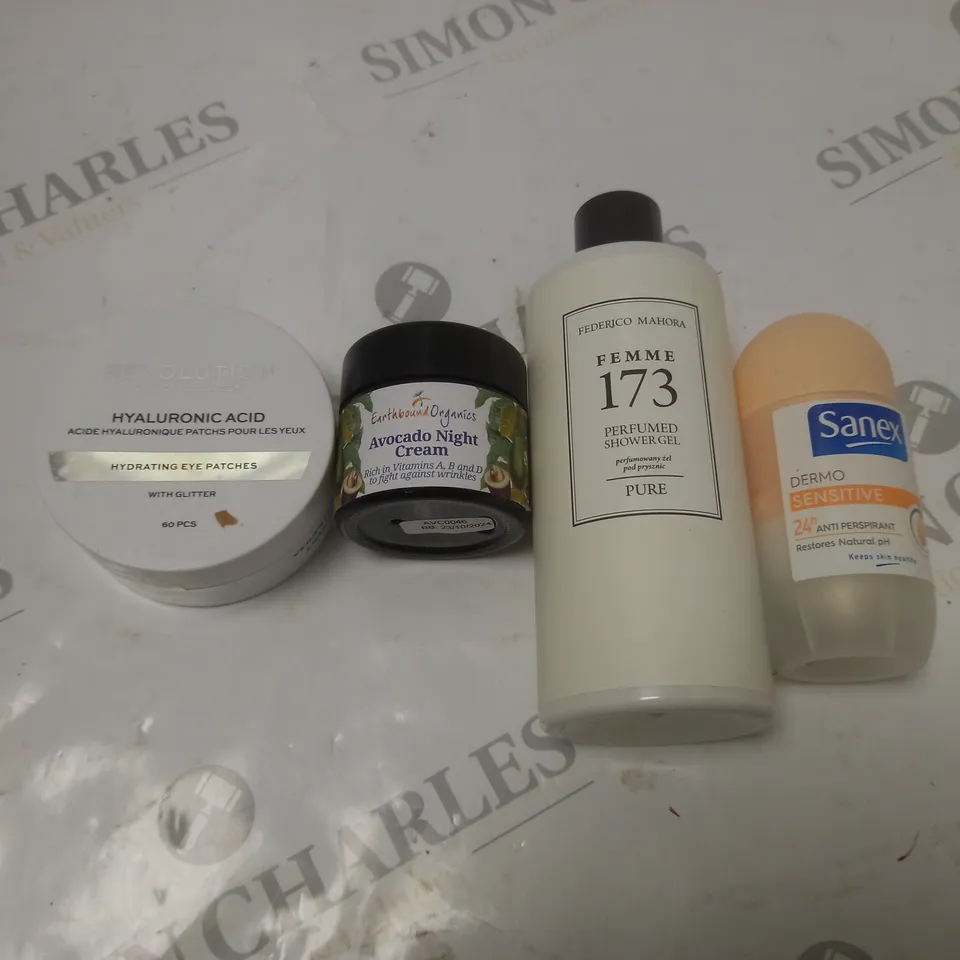 BOX OF ASSORTED COSMETIC PRODUCTS TO INCLUDE REVOLUTION, EARTHBOUND ORGANICS, SANEX, ETC