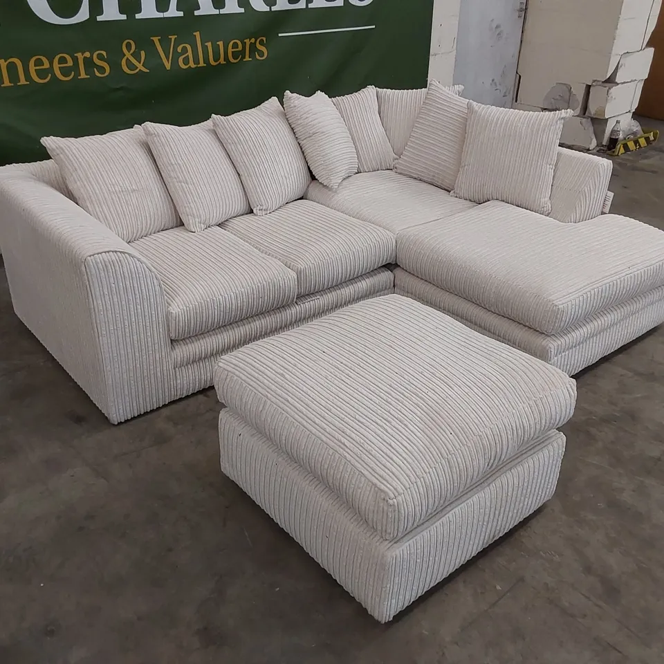 DESIGNER MOANA 3-PIECE UPHOLSTERED CORNER SOFA 