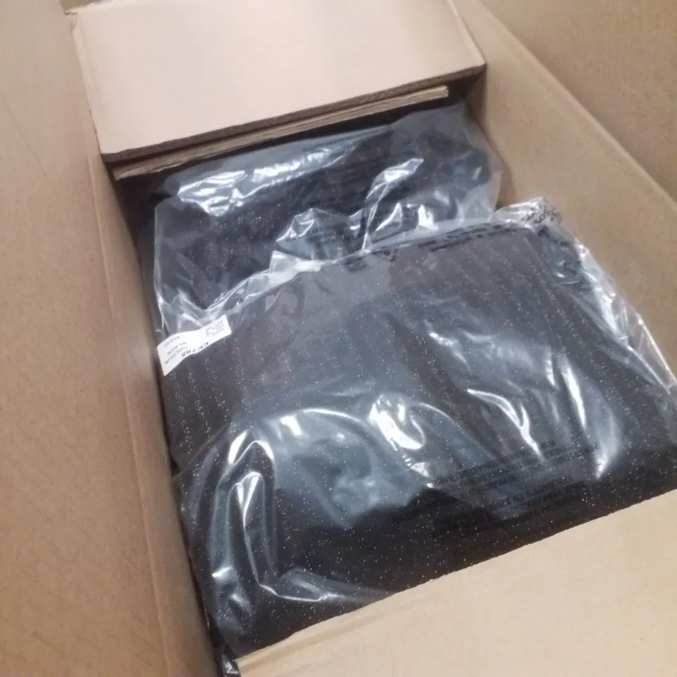 BOX CONTAINING APPROXIMATELY 15 BRAND NEW JD WILLIAMS BLACK GLITTER MAXI SKIRT - SIZE 12