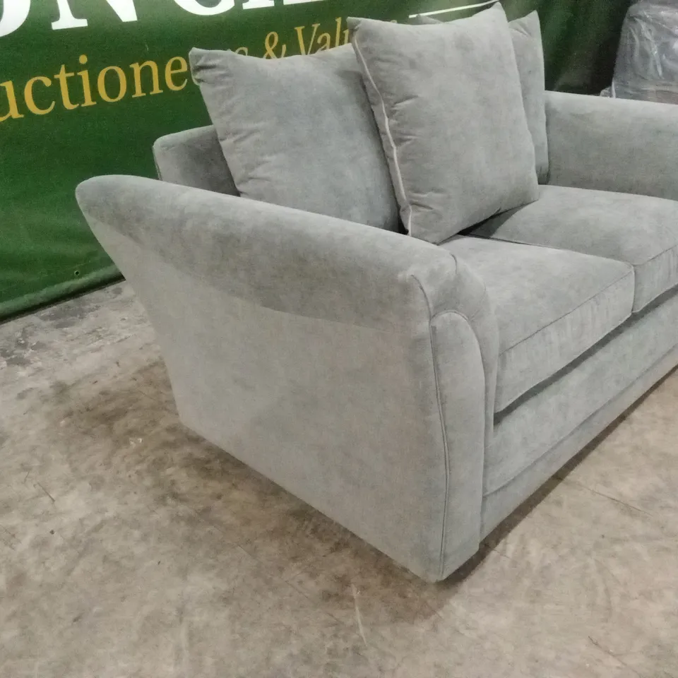 DURY FABRIC 2 SEATER SCATTER BACK SOFA - DARK GREY RRP £479