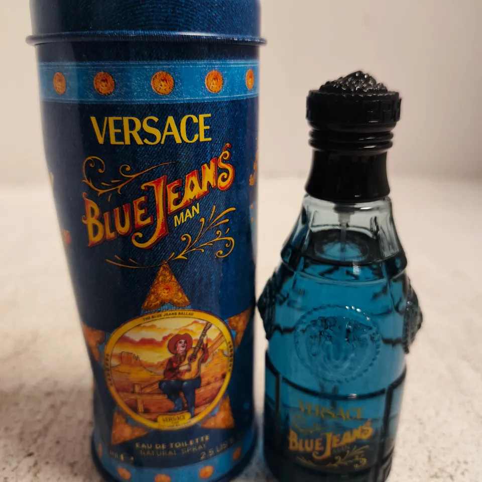 BOXED VERSACE BLUE JEANS EAU DE TOILETTE 75ML