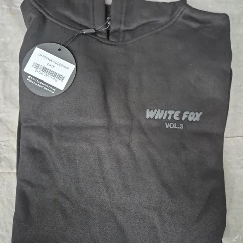 WHITE FOX OFFSTAGE HOODIE IN ONYX SIZE S/M
