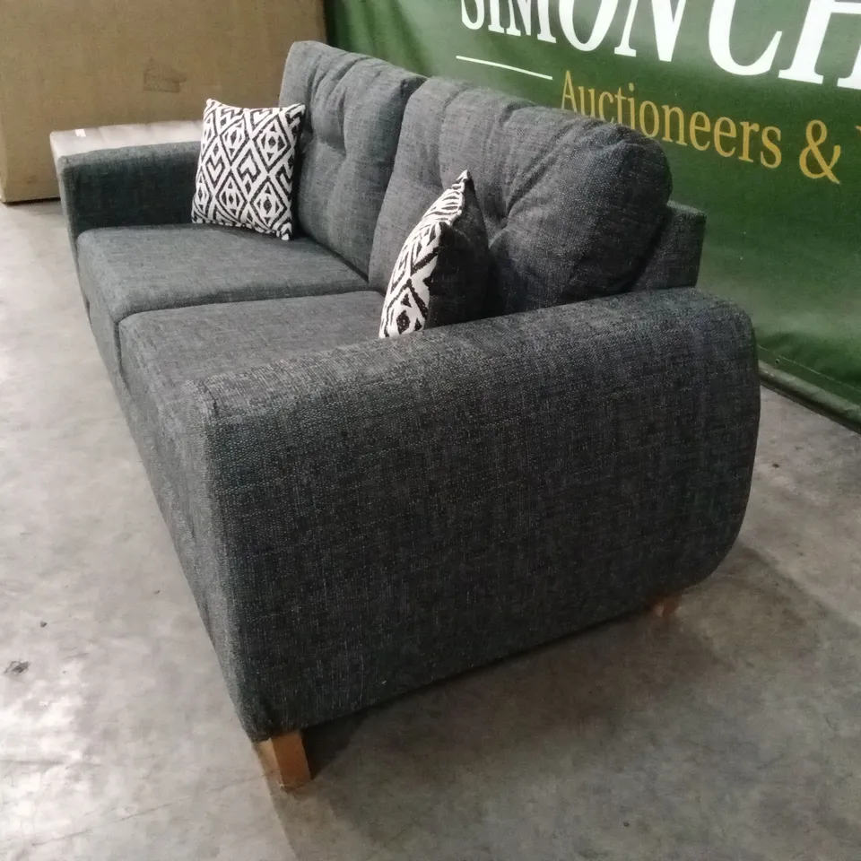PRENT FABRIC 3 SEATER SOFA - GREY RRP £799