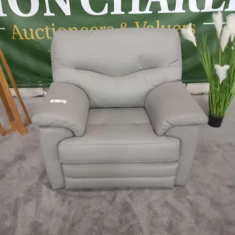 DESIGNER G PLAN STRATFORD CAMBRIDGE GREY MANUAL RECLINING ARM CHAIR