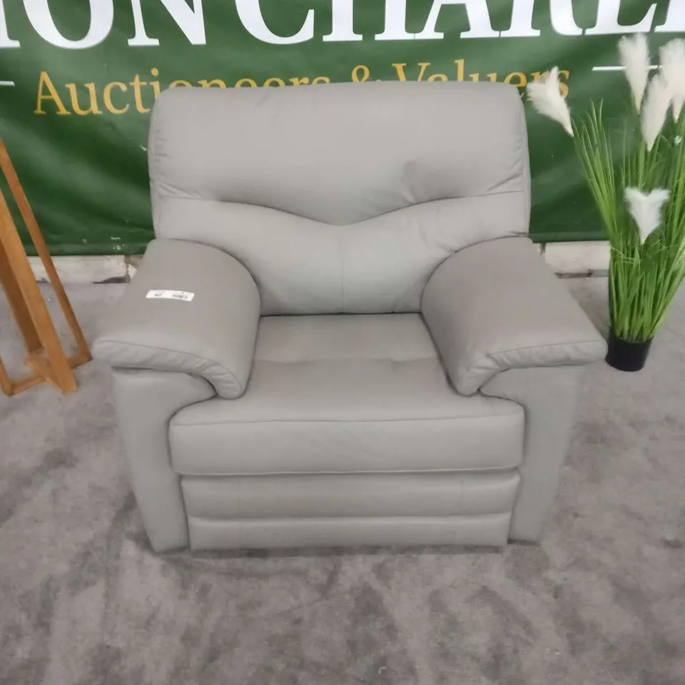 DESIGNER G PLAN STRATFORD CAMBRIDGE GREY MANUAL RECLINING ARM CHAIR