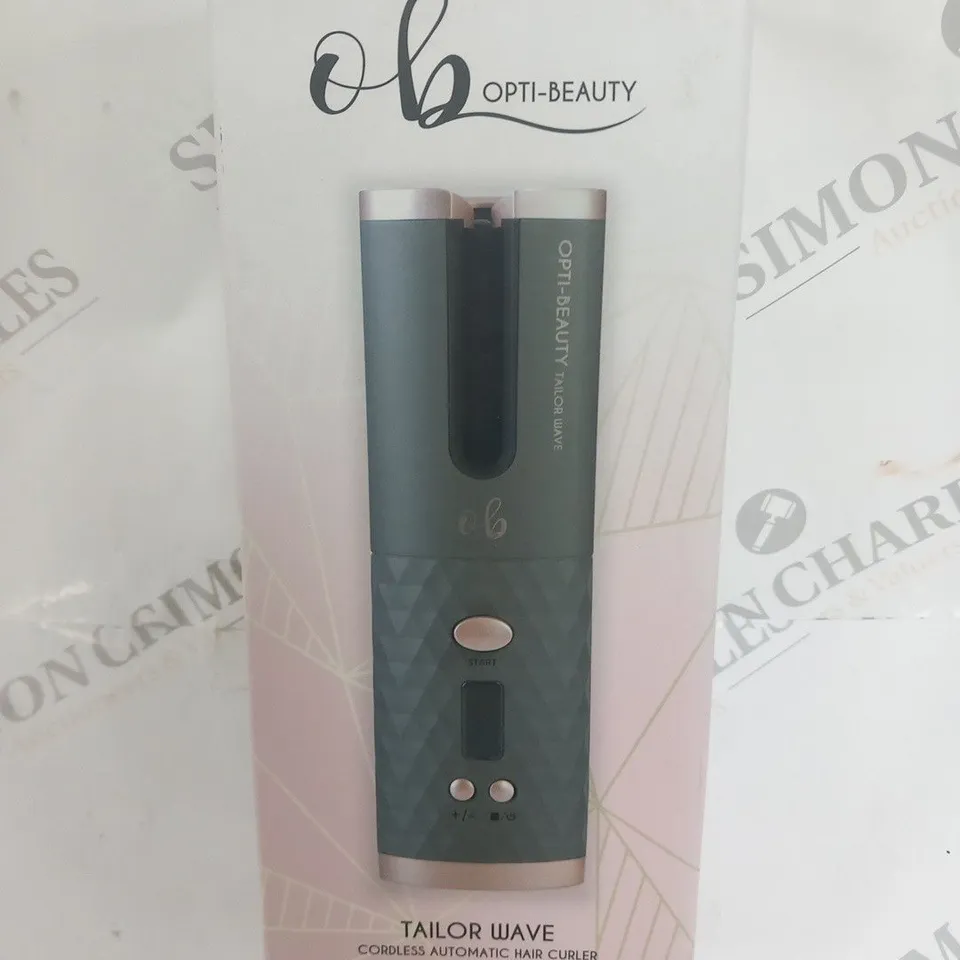 BOXED OB OPTI BEAUTY TAILOR WAVE CORDLESS AUTOMATIC HAIR CURLER