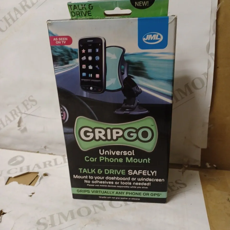 JML GRIPGO UNIVERSAL CAR GPS WINDSCREEN MOBILE PHONE MOUNT SUCTION HOLDER