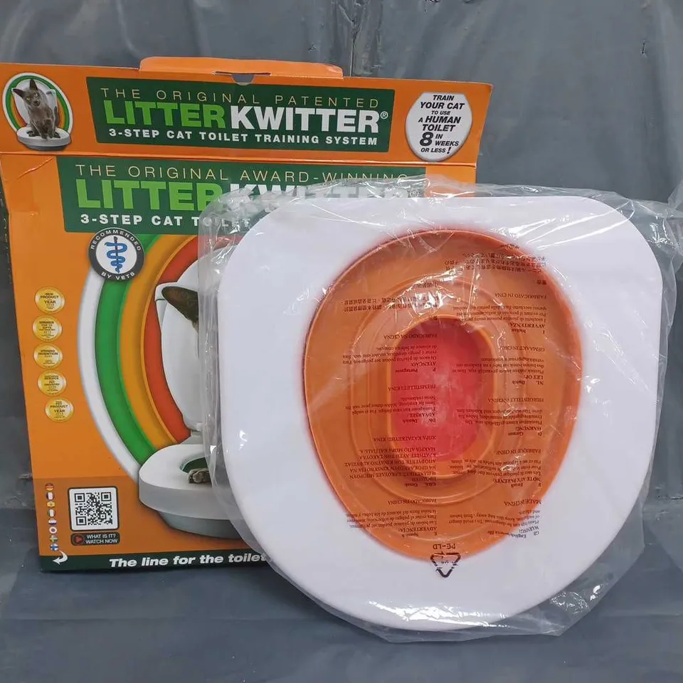 LITTER KWITTER 3-STEP CAT TOILET TRAINING SYSTEM