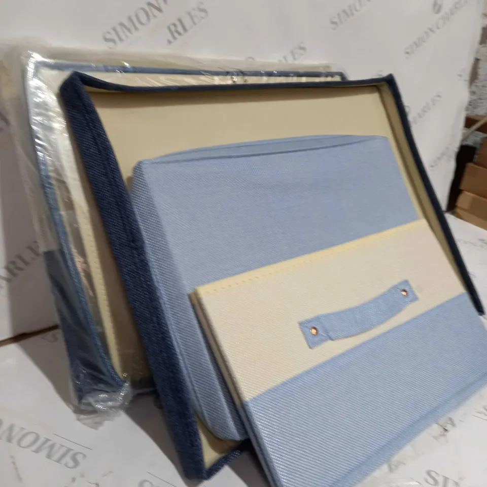  SET OF 3 FOLDABLE NESTABLE STORAGE BOXES