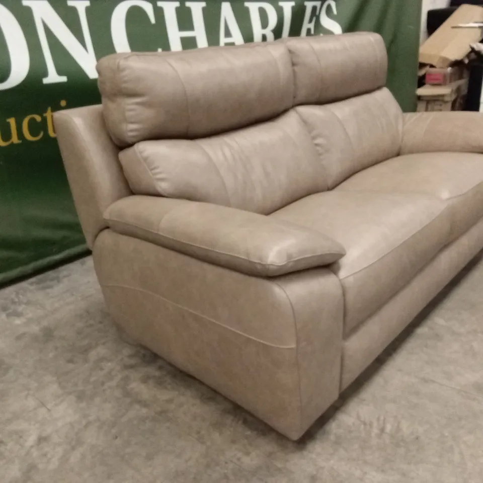 QUALITY DESIGNER ITALIAN MADE PATRIZIO 3 SEATER LEATHER SOFA