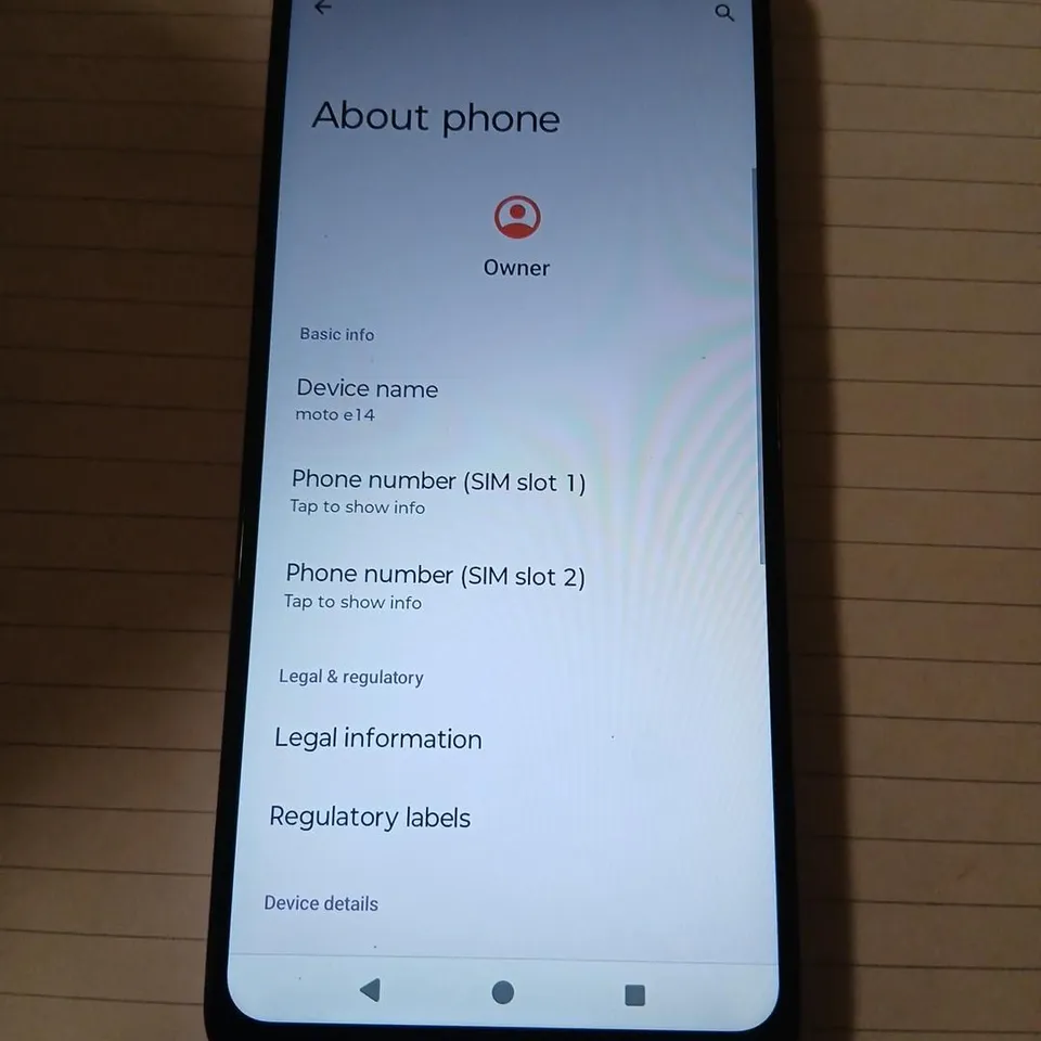 MOTOROLA MOTO E14 SMARTPHONE – PURPLE