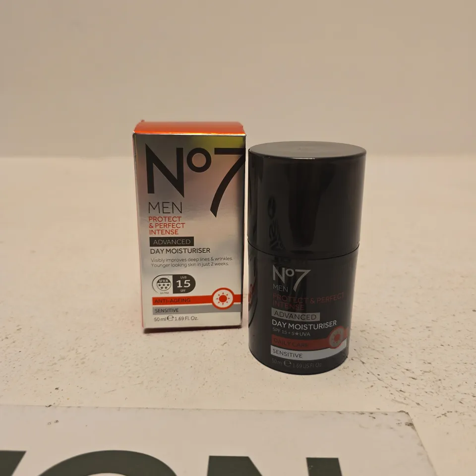 NO 7 MEN ADVANCED DAY MOISTURISER ANTI AGEING 50ML