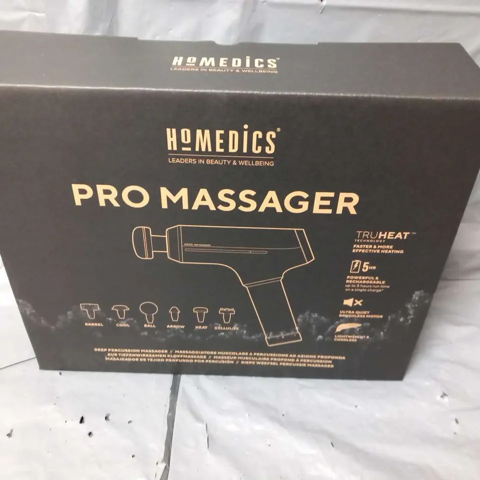 TWO BOXED HOMEDICS PRO MASSAGERS TRU HEAT PGM-1000-EU