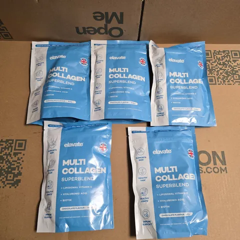 5 ELAVATE MULTI COLLAGEN SUPERBLENDS CHOCOLATE FLAVOUR (5X240G)