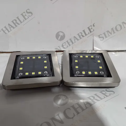 BELL AND HOWELL SET OF 8 SQUARE SWIVEL DISK LIGHTS