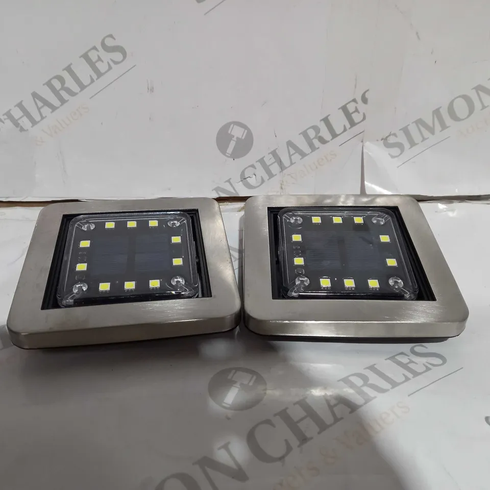BELL AND HOWELL SET OF 8 SQUARE SWIVEL DISK LIGHTS