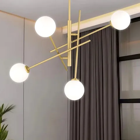 BOXED ARCEO 4 LIGHT DIMMABLE SPUTNIK CHANDELIER