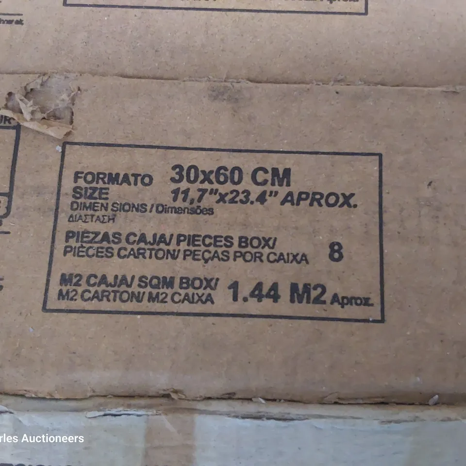 PALLET OF 46 RODUM GRIS CERAMIC FLOOR TILES 30cm X60cm (8.3M2)