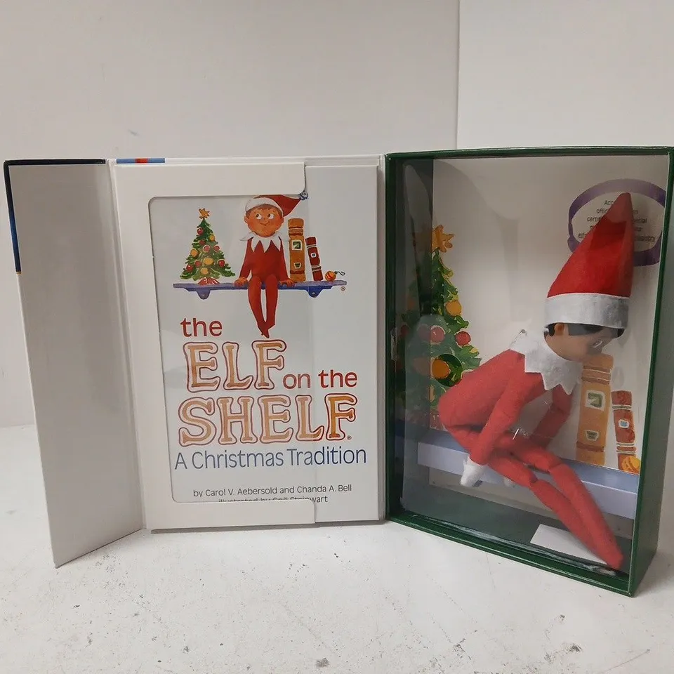 BOXED THE ELF ON THE SHELF BOX SET - BOY SCOUT ELF WITH BROWN EYES
