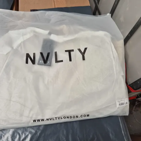 NVLTY London Interlock Aviator Jacket – Ivory – Small