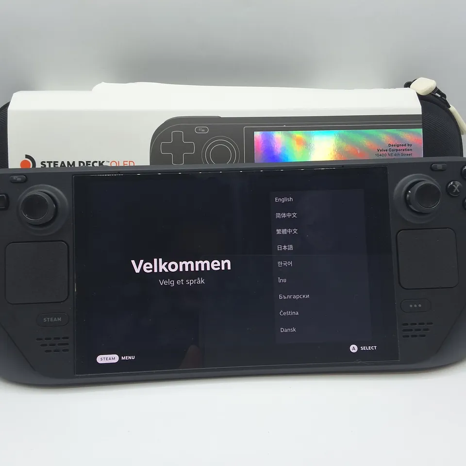 BOXED STEAM DECK WITH CARRY CASE AND POWER ADAPTER - MODEL 1030