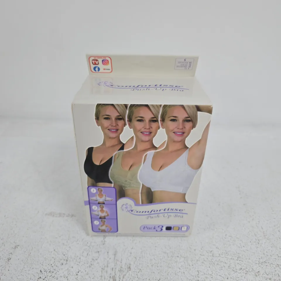 BOXED COMFORTISSE PUSH-UP BRA 3 PACK - SMALL