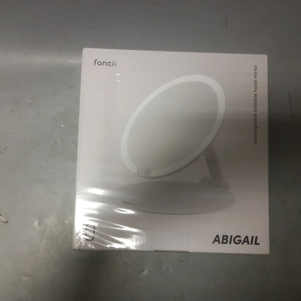 BOXED AND SEALED FANCII ABIGAIL RECHARGEABLE FOLDABLE TRAVEL MIRROR