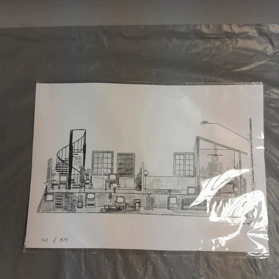 JOE GREENWOOD LIMITED EDITION ARTWORK PRINT 142 OF 1975 IN PENCIL