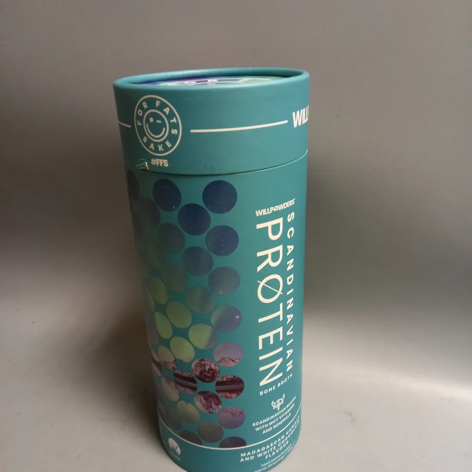 WILL POWDERS FOR FATS SAKE SCANDINAVIAN PROTEIN POWDER 500G MADAGASCAN VANILLA & WHITE CHOCOLATE FLAVOUR 