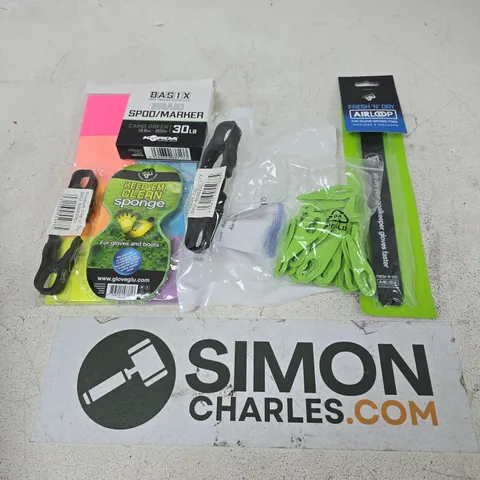 APPROXIMATELY 12 ASSORTED HOUSEHOLD ITEMS TO INCLUDE FRESH 'N' DRY AIRLOOP, RESPURE MASK CUSHION, BRAID SPOD/MARKER, ETC