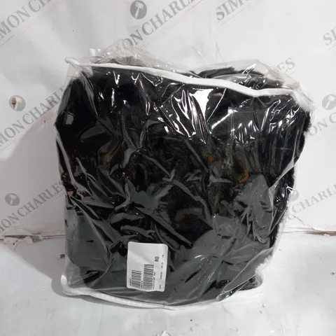 BOXED K BY KELLY HOPPEN FAUX FUR THROW IN BLACK