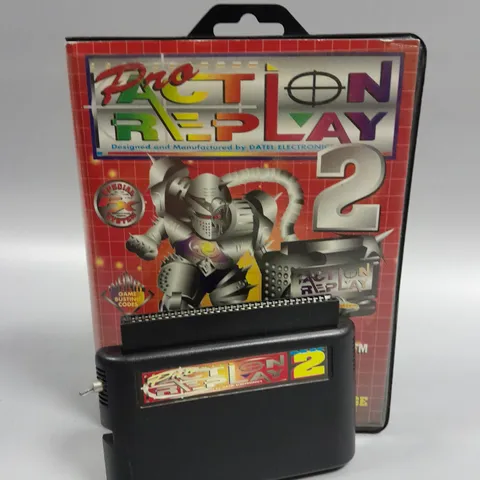 BOXED PRO ACTION REPLAY 2 RETRO SEGA MEGADRIVE CHEAT CARTRIDGE