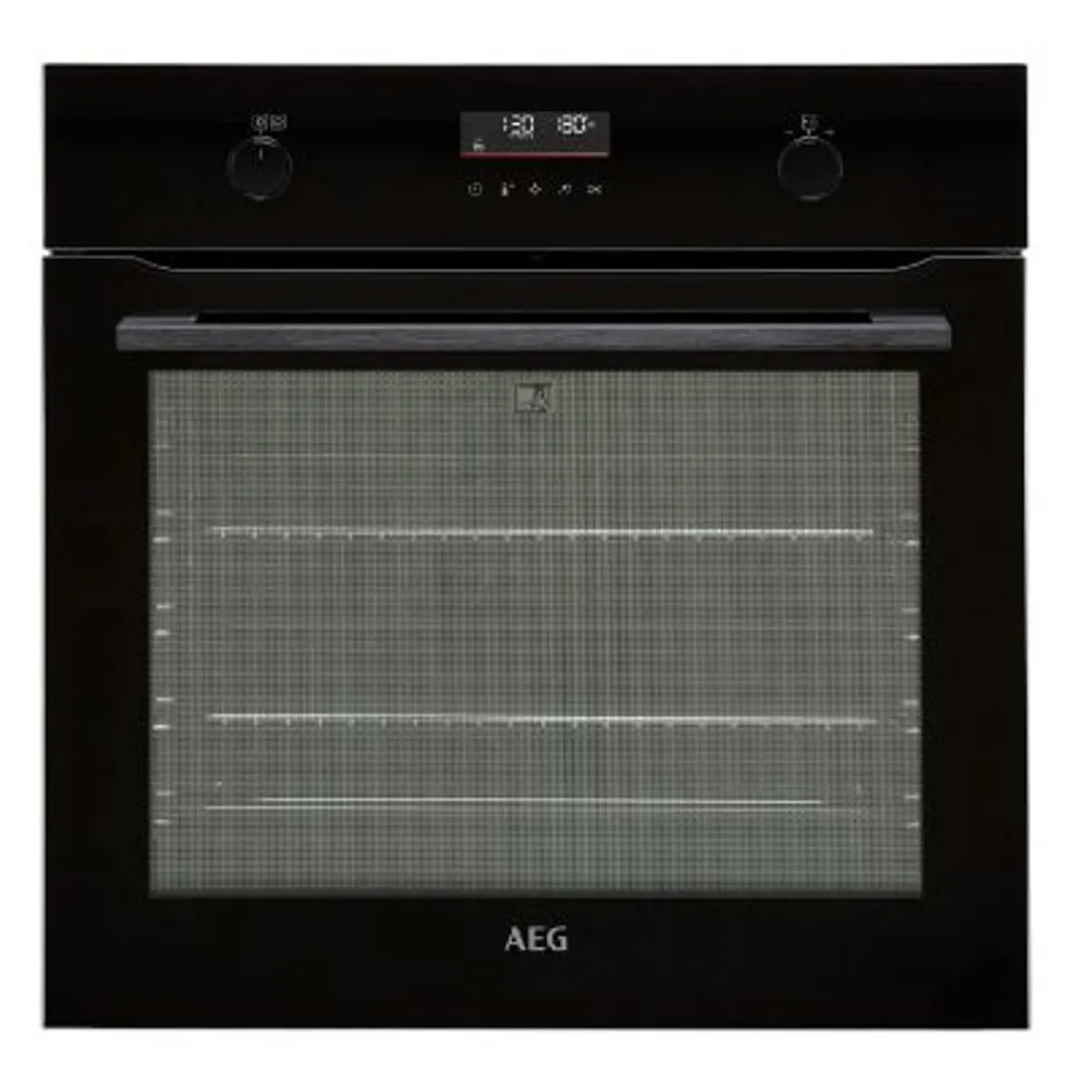 AEG STEAMBAKE BUILT IN ELECTRIC SINGLE OVEN - BLACK - A+ RATED Model BPK556260B RRP £792