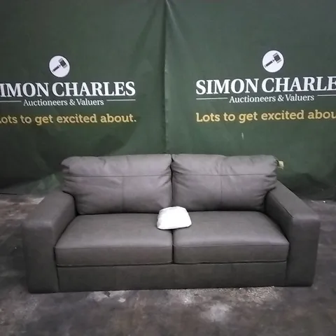 QUALITY DESIGNER FAUX LEATHER 2 SEATER SOFA